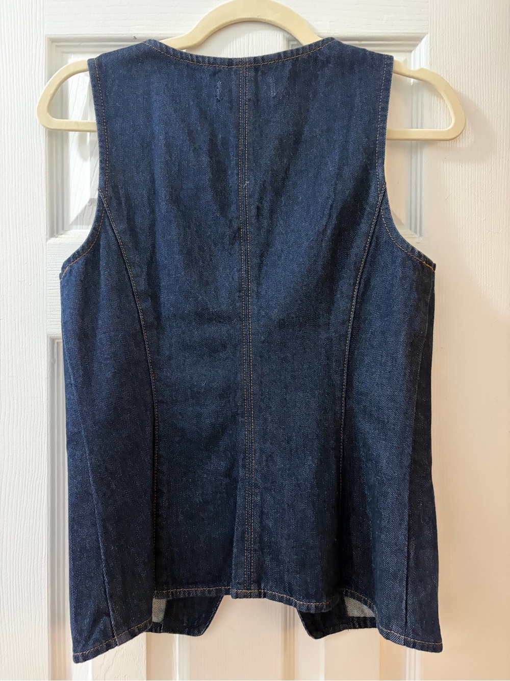 Madewell Denim Cutaway Vest size 0 - Picture 2 of 9